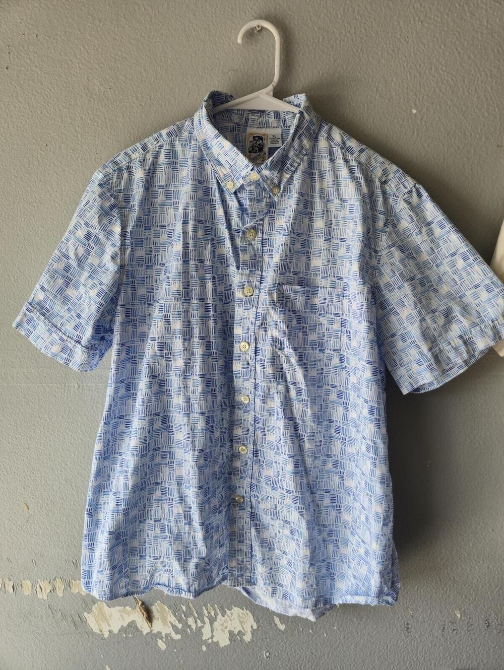 Vintage 90s Kennington California Men's XL Short Sleeve Button-Up Shirt